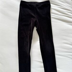 Tea Collection Velvet Black Girls' Leggings
